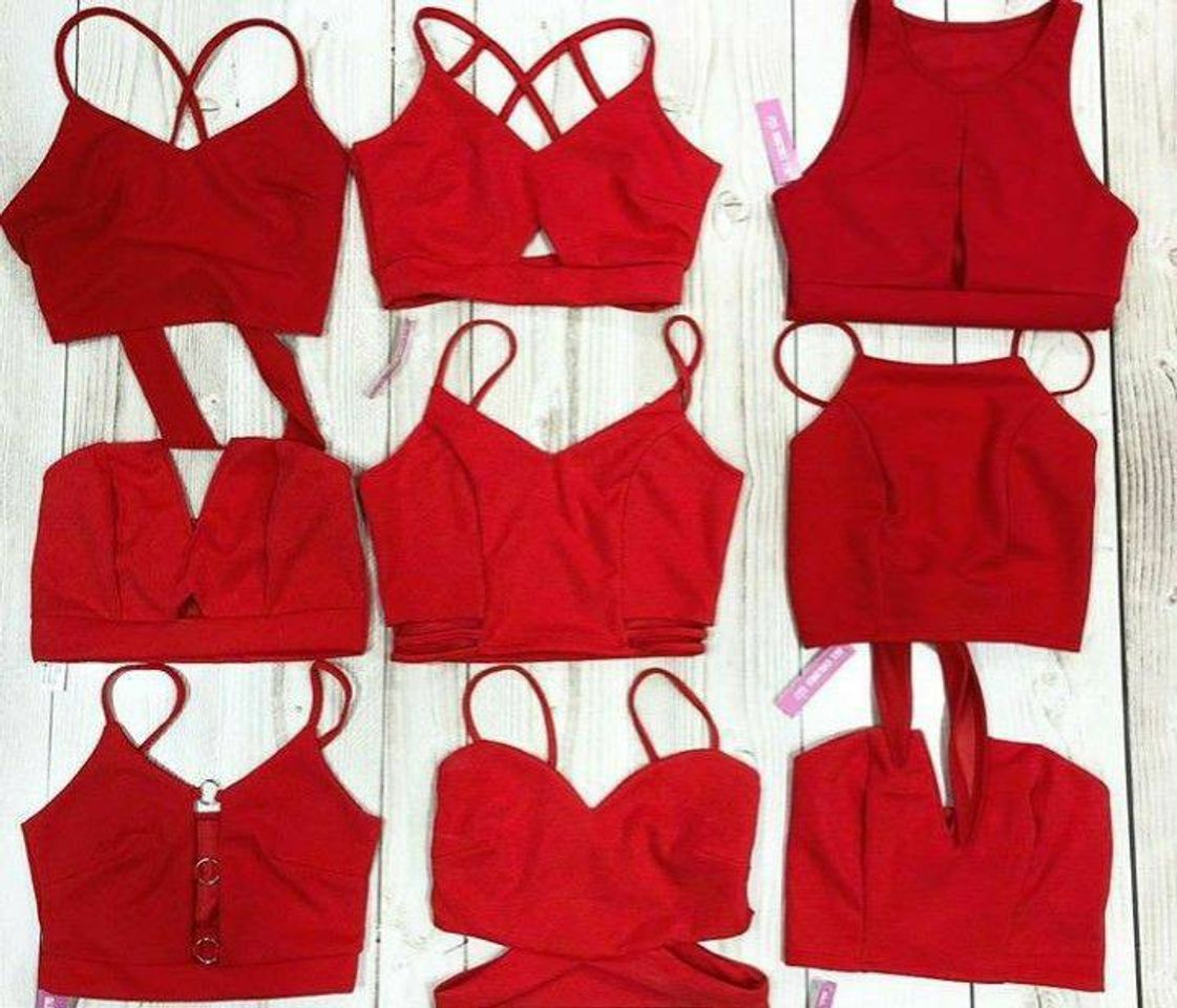 Moda CROPPEDS VERMELHO ❤️✨