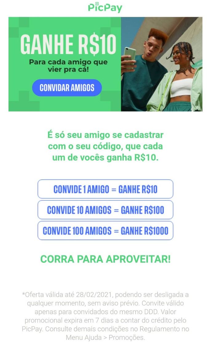 Moda SEGUE MEU LINK DE INDICAÇÃO. CODIGO: 51ME8M e ganhe 10R$