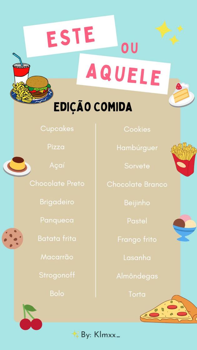 Moda Templates Comida | Stories 