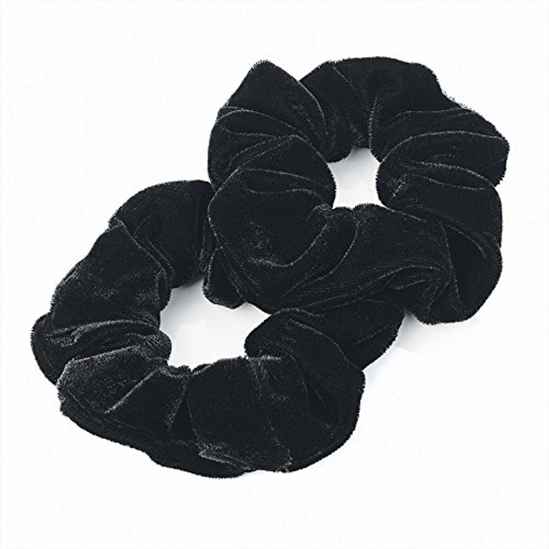 Product par de terciopelo negro Tacto Scrunchies Pelo Bobbles De Vendas Elásticos Del