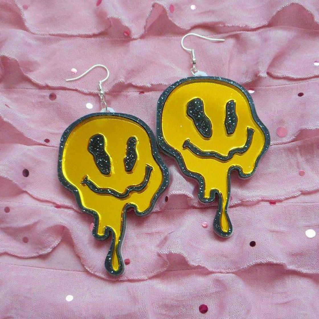 Moda Brincos Smiley Face