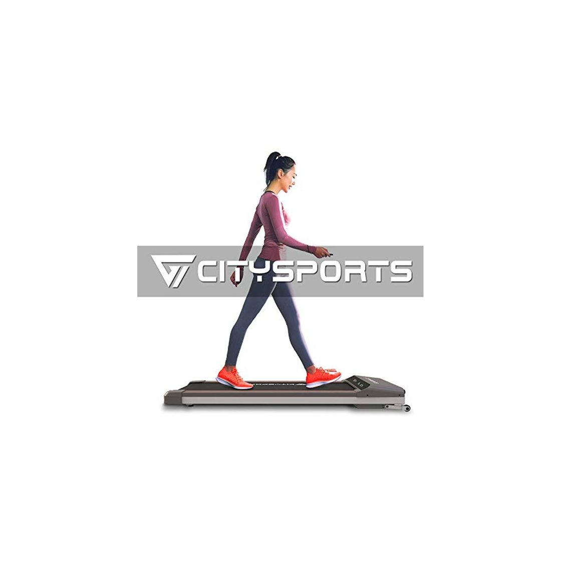 Product CITYSPORTS Cinta de Correr Caminar Eléctrica Caminadora Plegable Debajo del Escritorio, Cinta