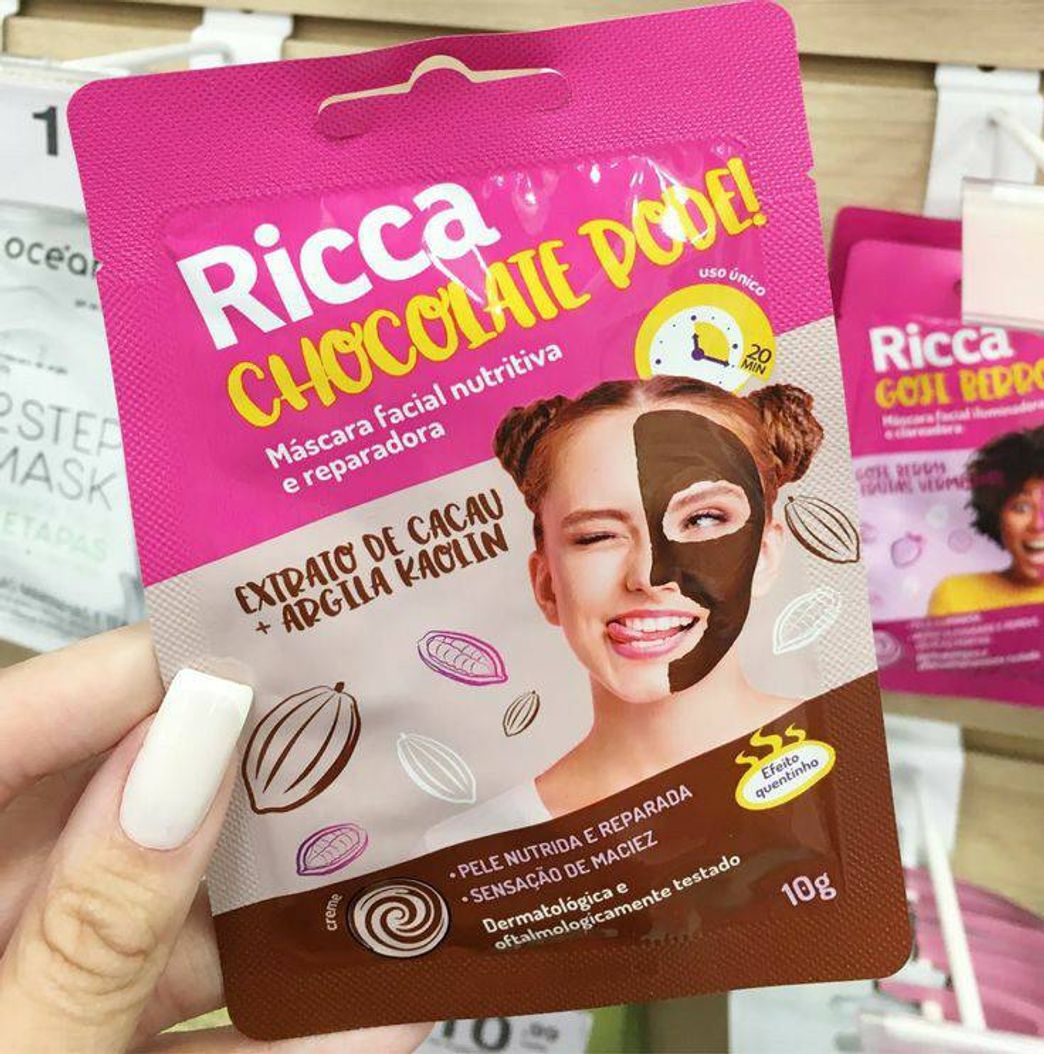 máscara de chocolate ricca