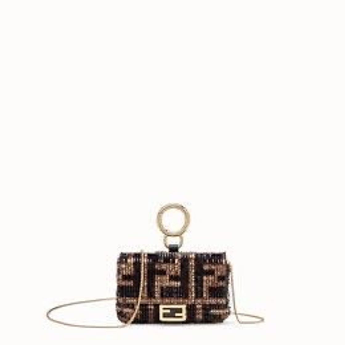 Moda Fendi nano baguette charm woman, multicolour one size