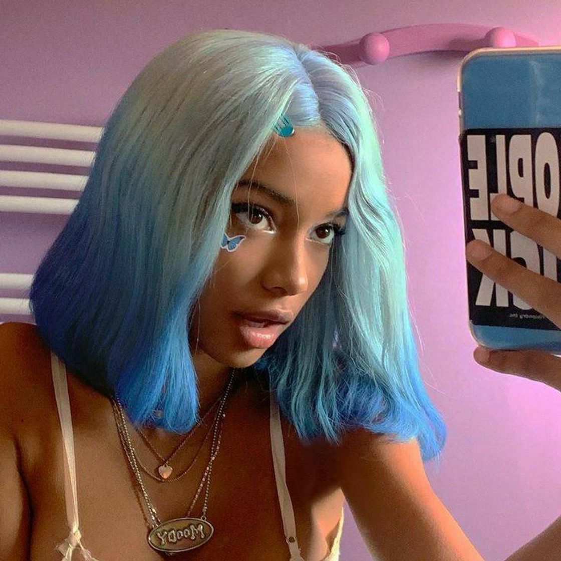Social Blue hair💙