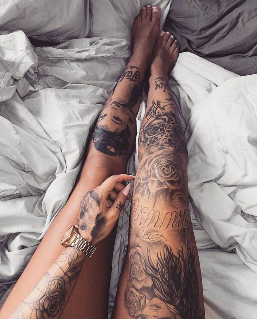 Fashion Tatuagem perna fechada 😍