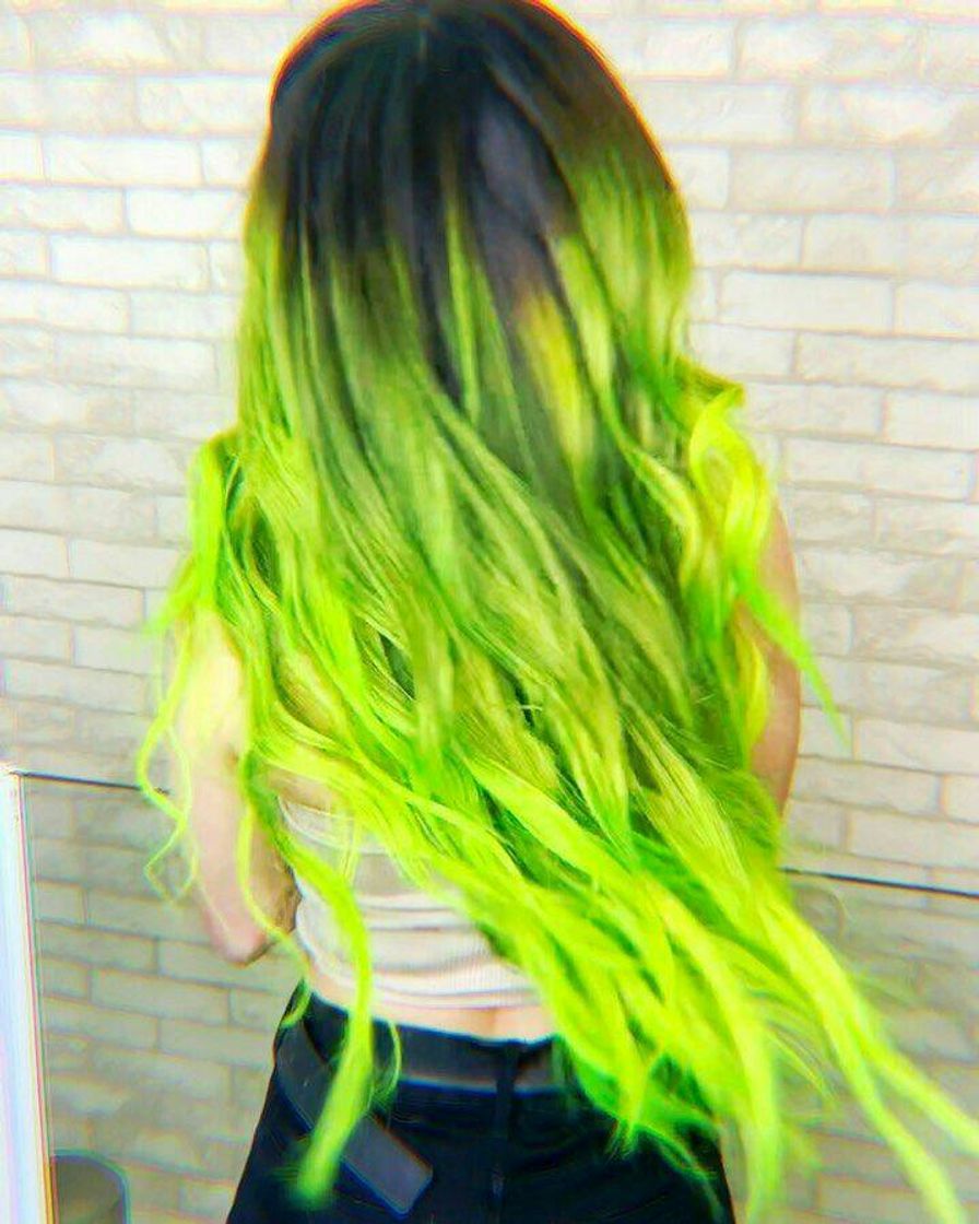 Fashion Cabelo neon 