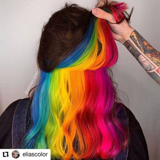 Cabelo arco íris 🌈