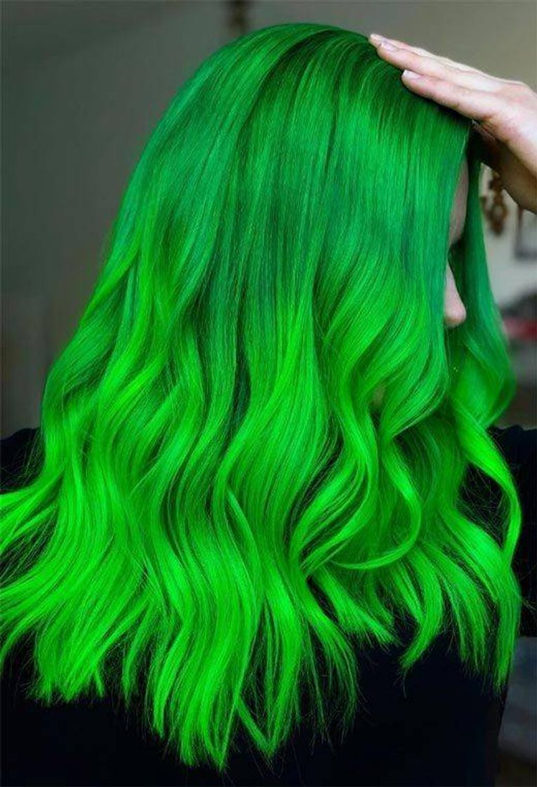 Fashion Cabelo verde 