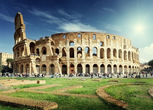 Coliseu Anfiteatro em Roma, Itália