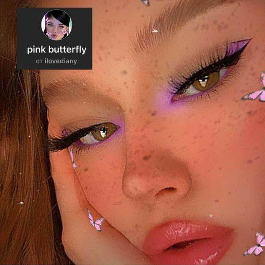 Fashion Pink butterfly