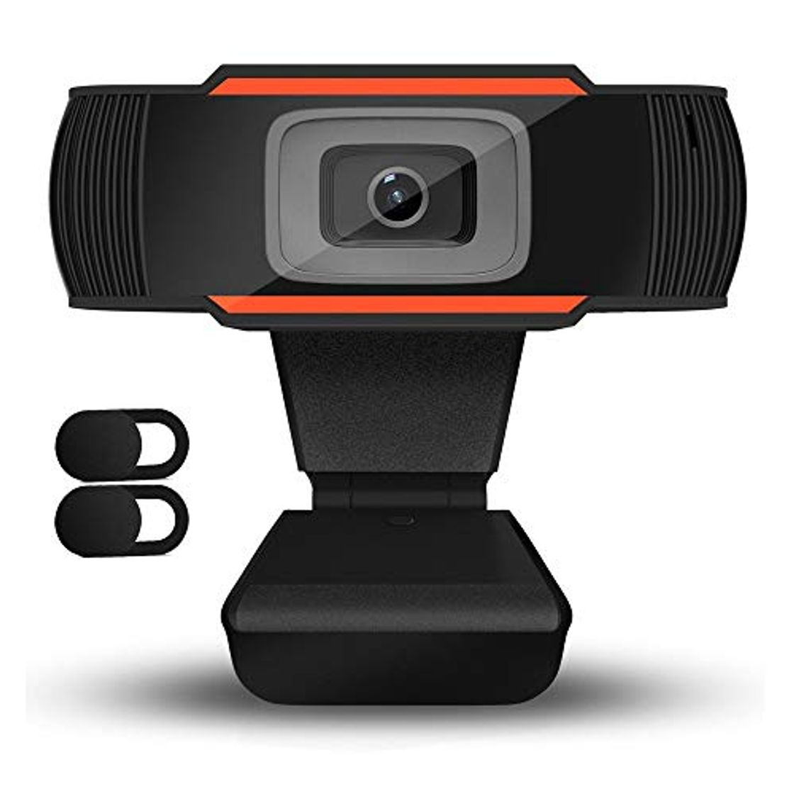 Productos QueenDer Cámara Web HD 720P con 2Pcs Webcam Cover y Micrófono