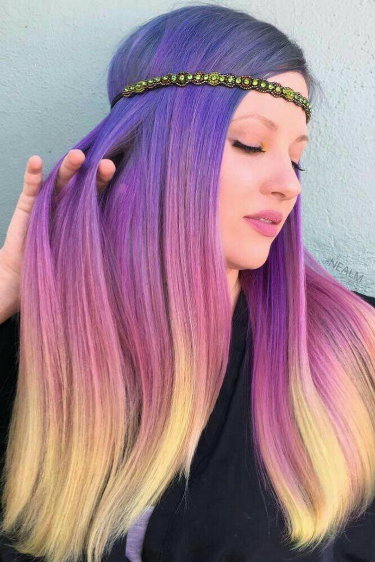 Fashion Ideia de Cabelo com roxo