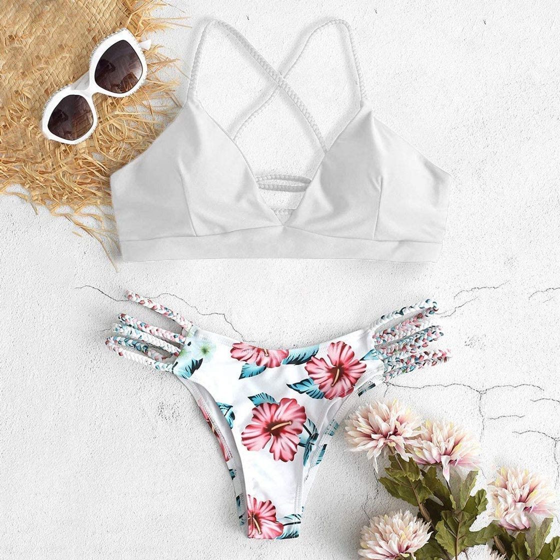 Social riou Bikini Conjuntos de Bikinis para Mujer Push Up Mujeres Traje de