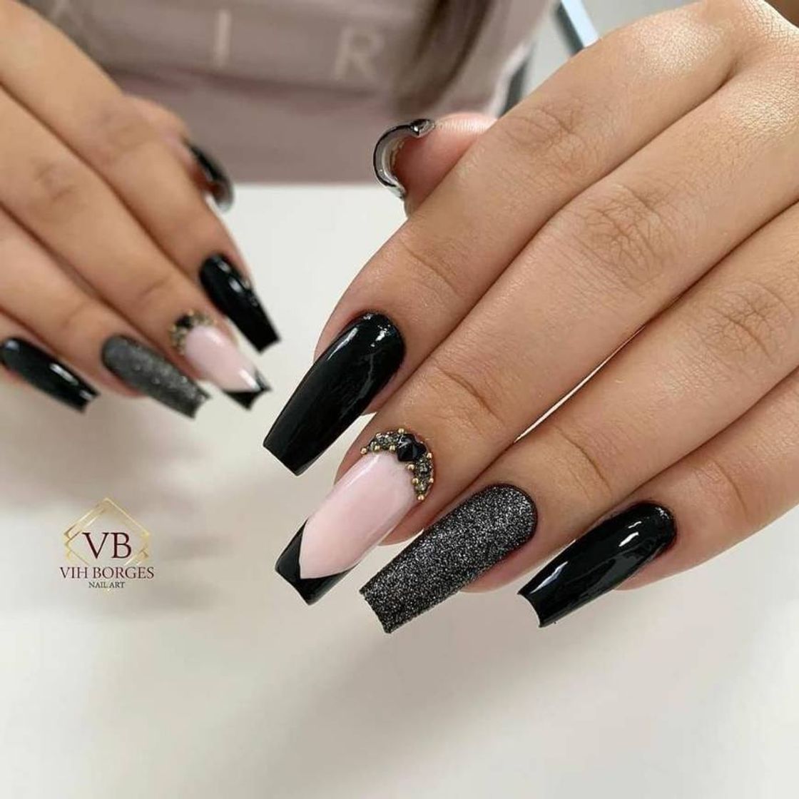 Fashion Unhas Black 🖤💅