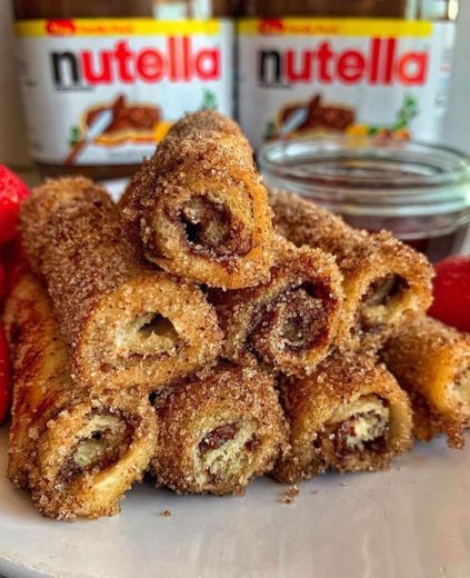 nutella french toast roll 