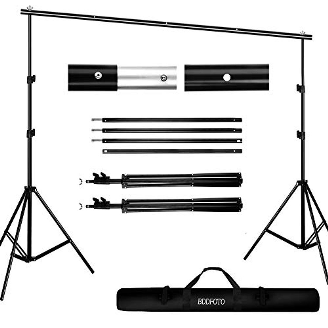 Producto BDDFOTO Kit de Soporte de Estante de Fondo Ajustable de 2x3 Metros