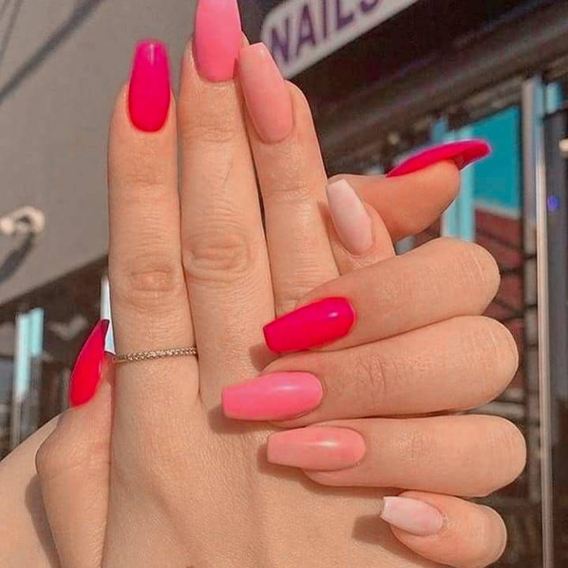 Moda unhas degradê