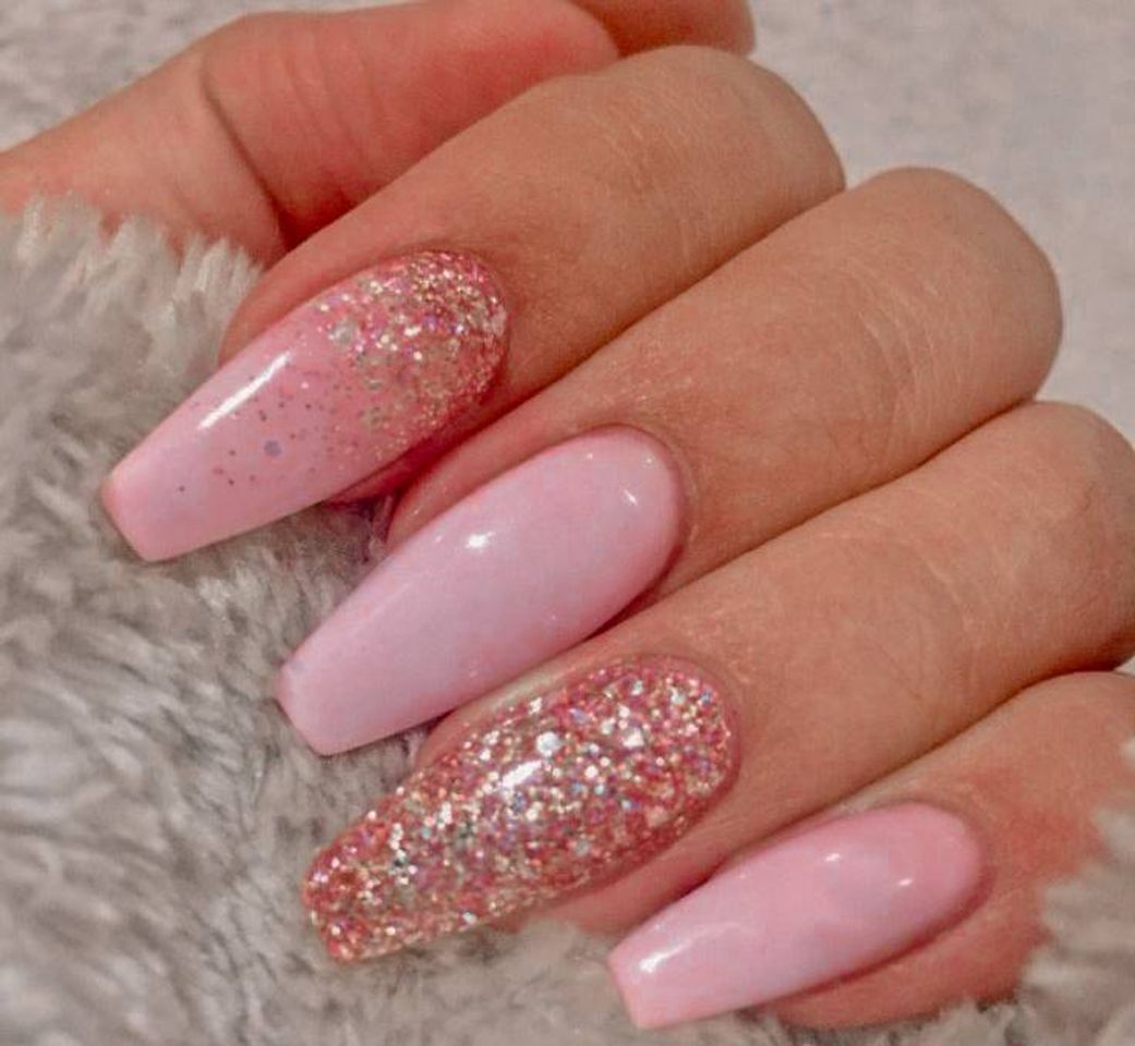 Fashion unhas com glitter