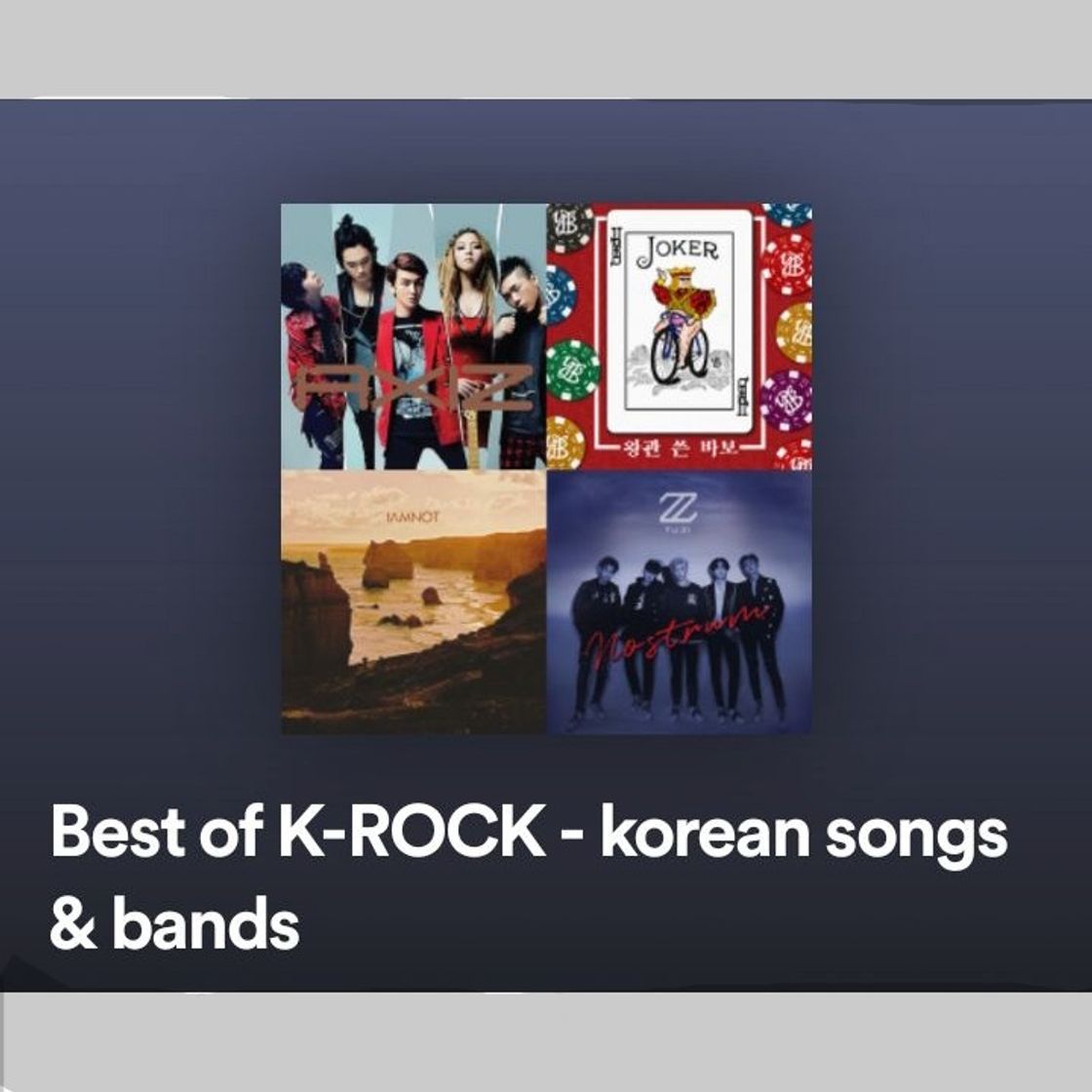 Music Playlist de rock coreano