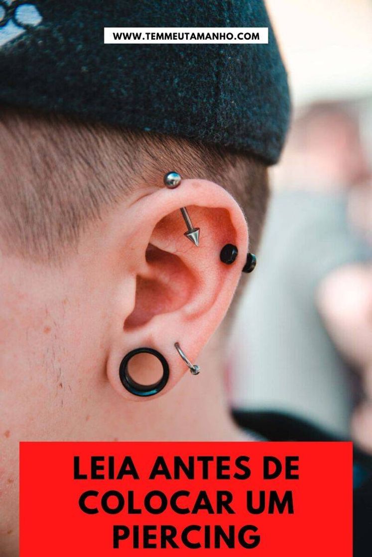 Fashion Vários piercing na orelha