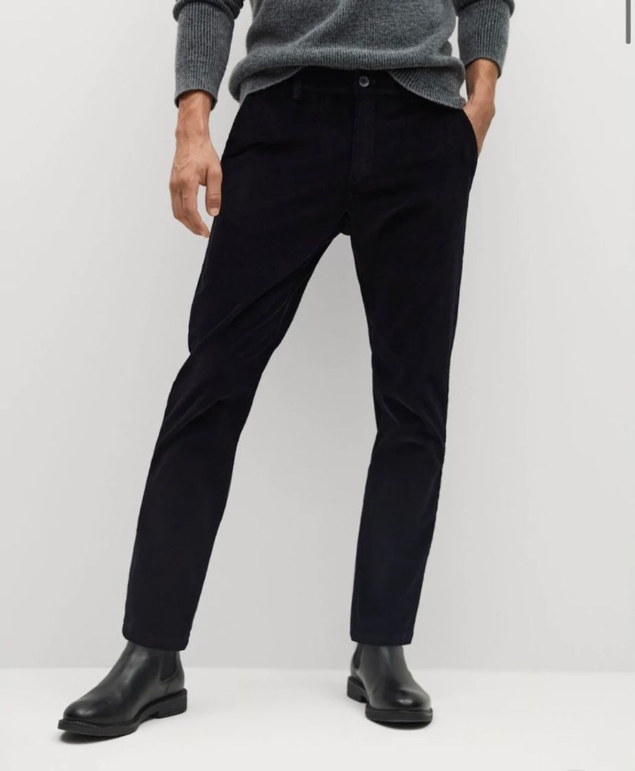 Moda Pantalón chino tapered fit pana - Hombre | Mango Man España