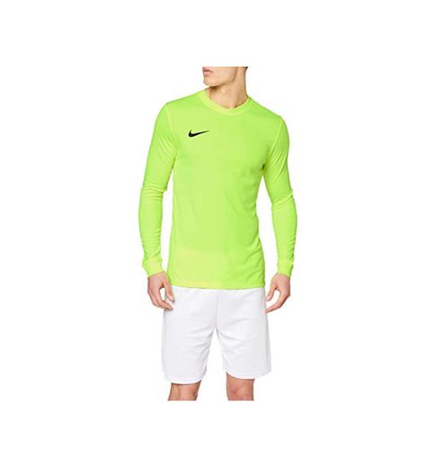 Nike LS Park Vi JSY Camiseta de Manga Larga, Hombre, Verde