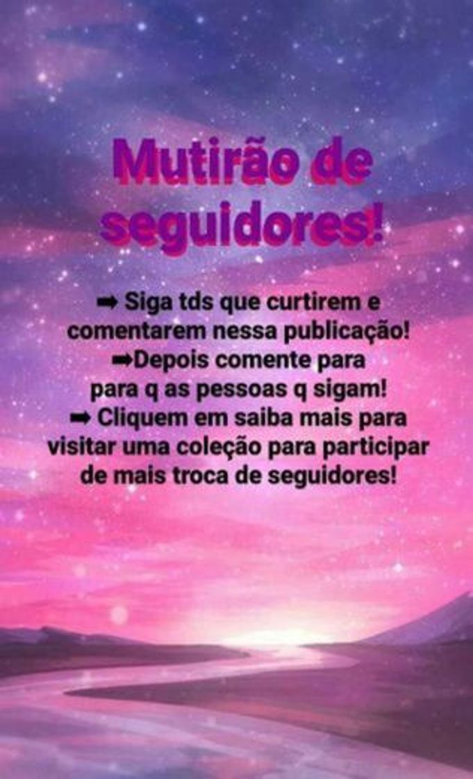 Social Mutirão de seguidores!