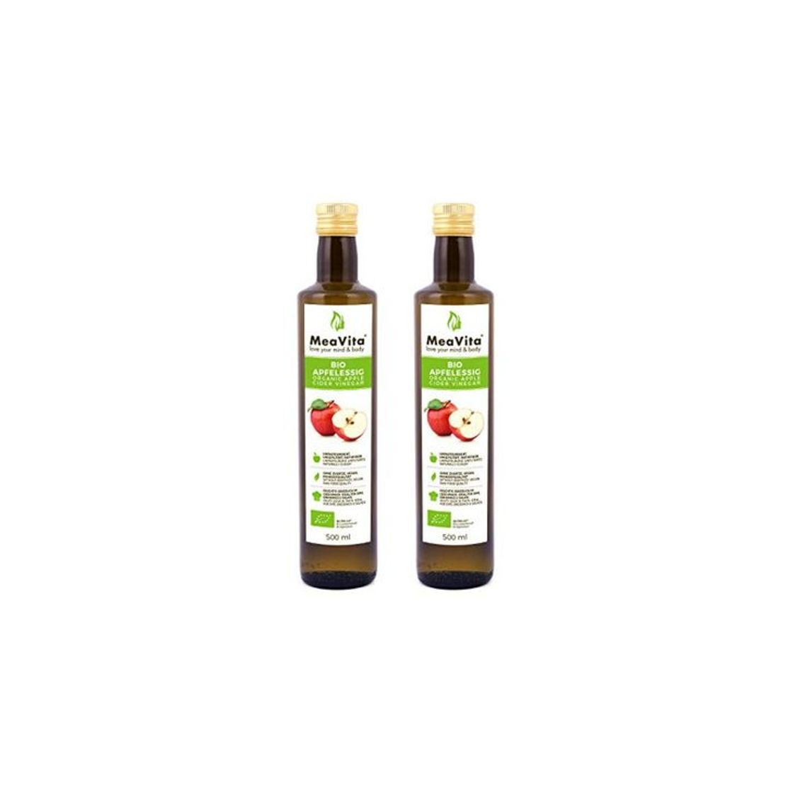 Product MeaVita Vinagre de Sidra Orgánico de Manzana, Natural Turbio y sin Filtrar