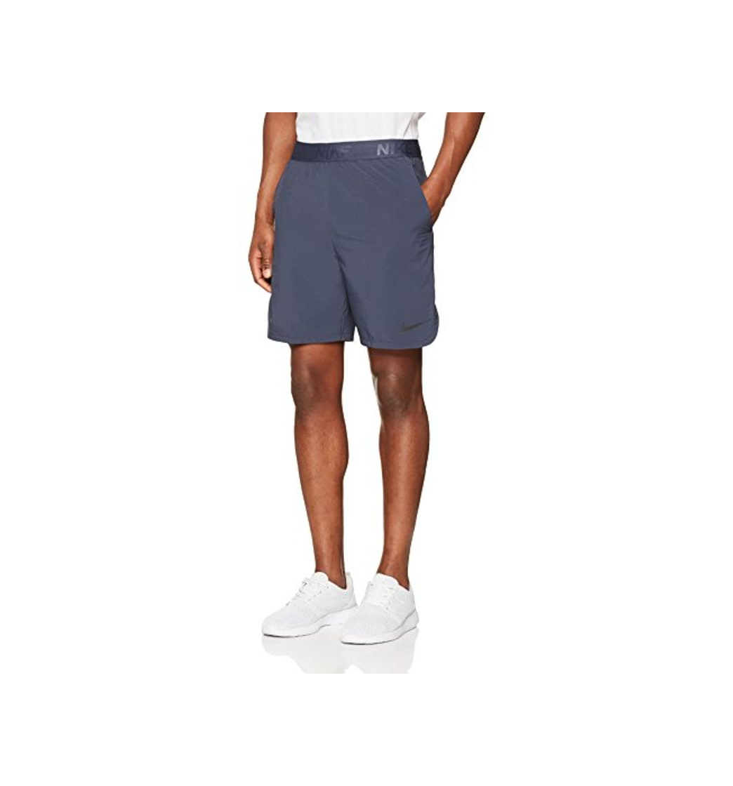 Moda NIKE Flex Training Shorts, Pantalones Cortos de Hombre, Color Thunder Blue