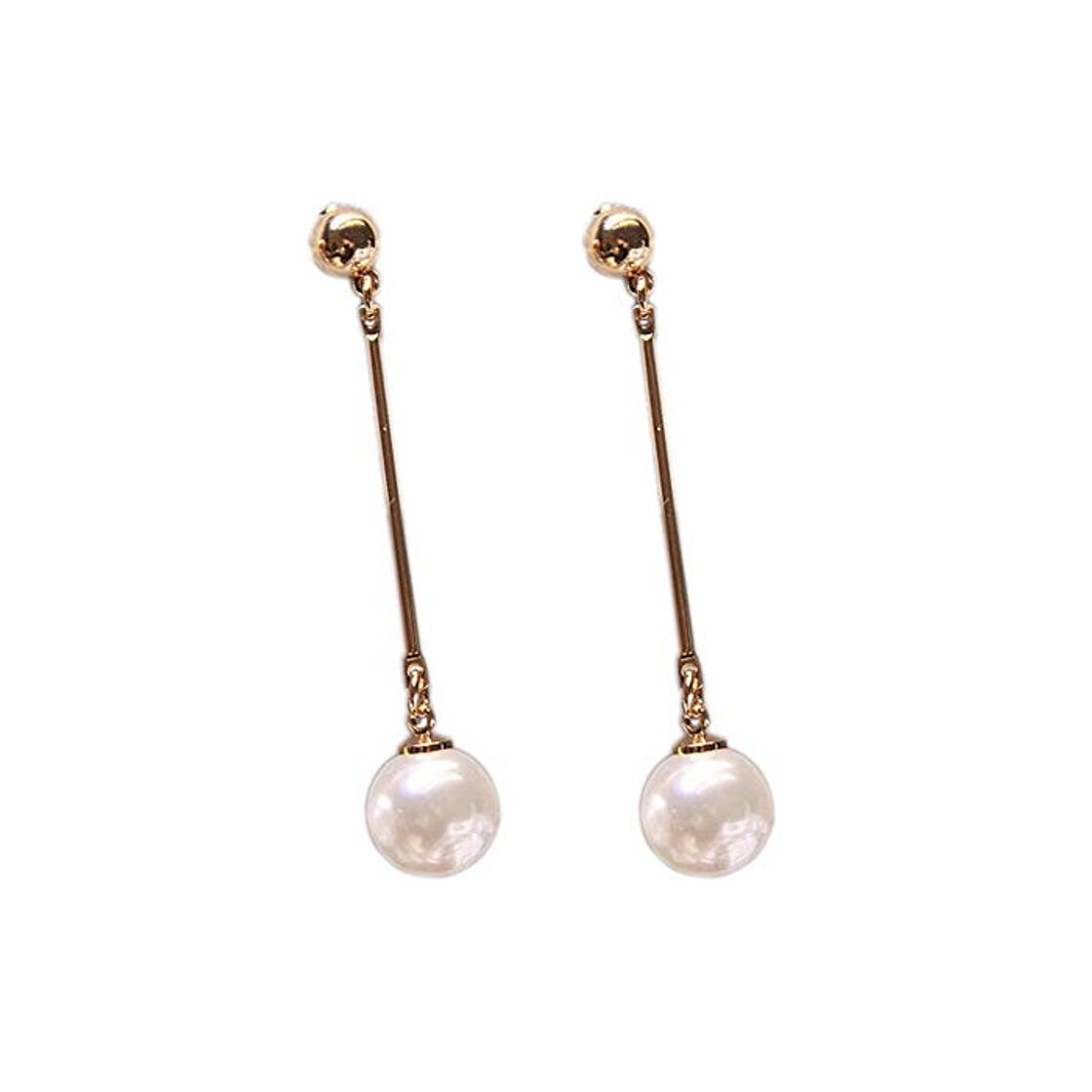 Social Romote Pendientes de Gota de la Borla de la Barra simulada de Perlas Largo para Las Mujeres OL Estilo Dulce cuelgan Brincos PartyGift
