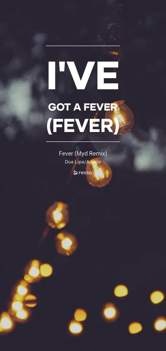 Canción Fever - Myd Remix