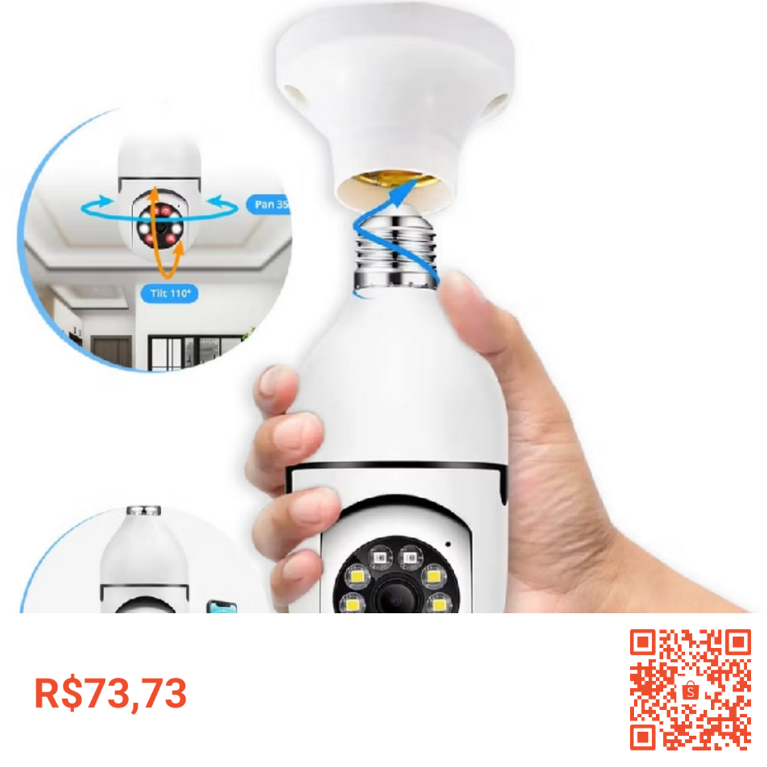 Smart dataCâmera ip lâmpada câmera 1080p hd panorâmica sem fio de segurança em casa wi fi cctv fisheye lâmpada câmera ycc365/Yoosee graus segurança em casa Yoosee