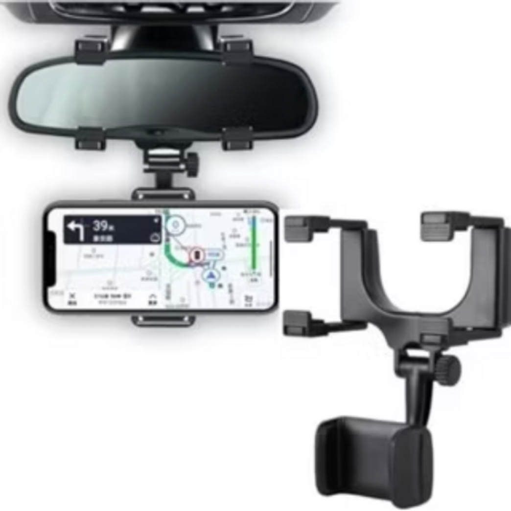 Suporte Celular Carro Garra Retrovisor Interno Articulado Universal Reforçado