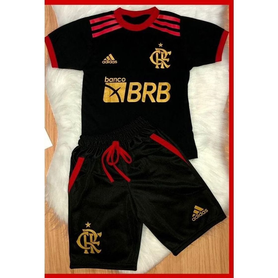 CONJUNTO INFANTIL MENINO DO Mengão PARA CRIANÇAS KIT BERMUDA E CAMISETA