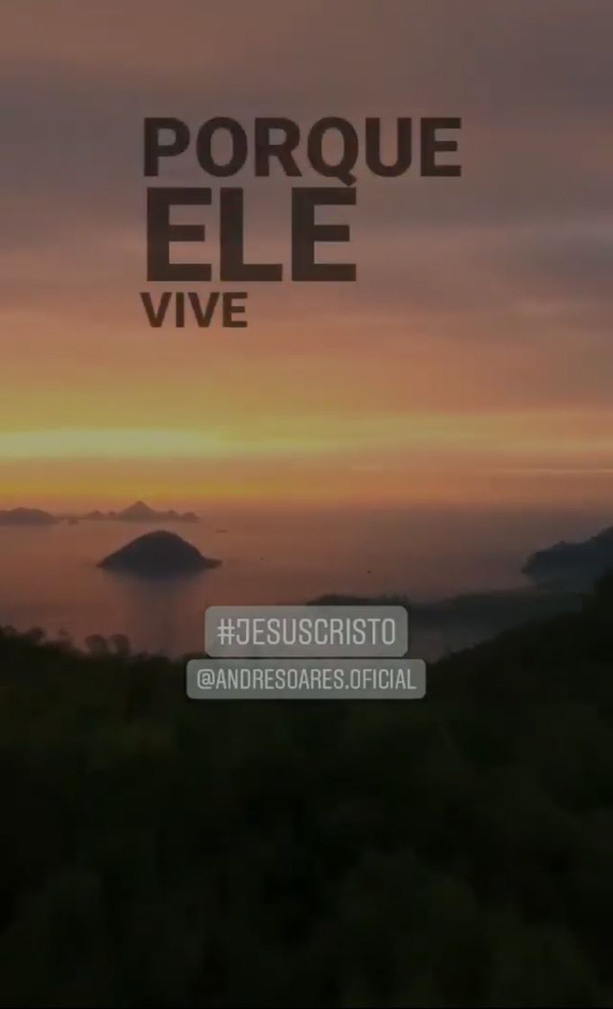 Porque Ele vive, posso crer no amanhã... temor não há...🎶