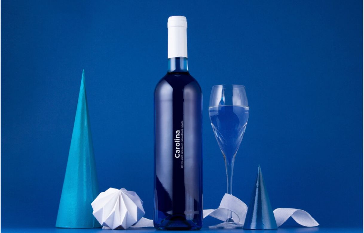 Productos Vino azul personalizado