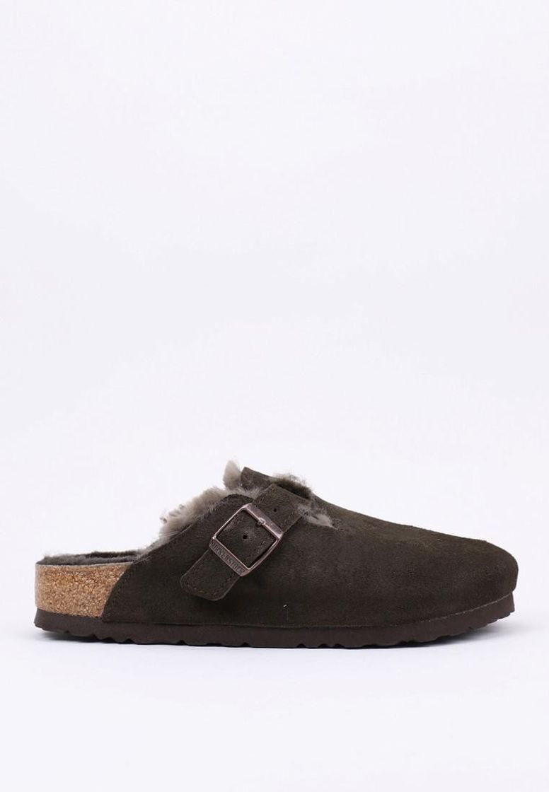 Moda birkenstock boston fur marron