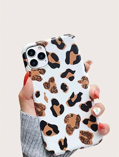 Funda de iphone con estampado de leopardo 
