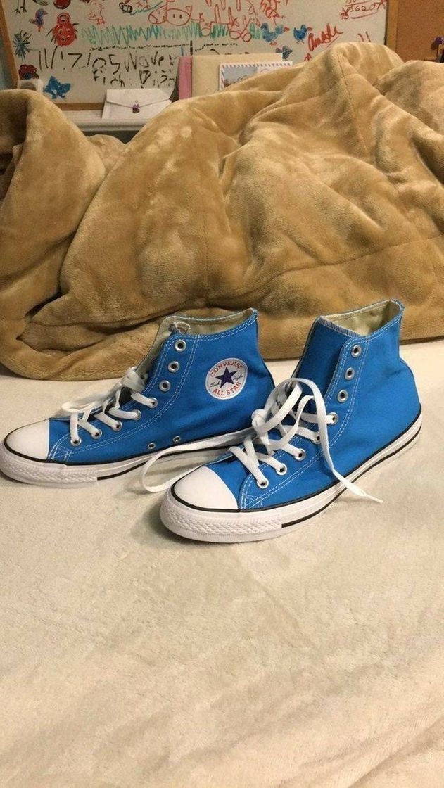 Moda Converse Chuck Taylor All Star Hi, Zapatillas de tela Unisex, Azul