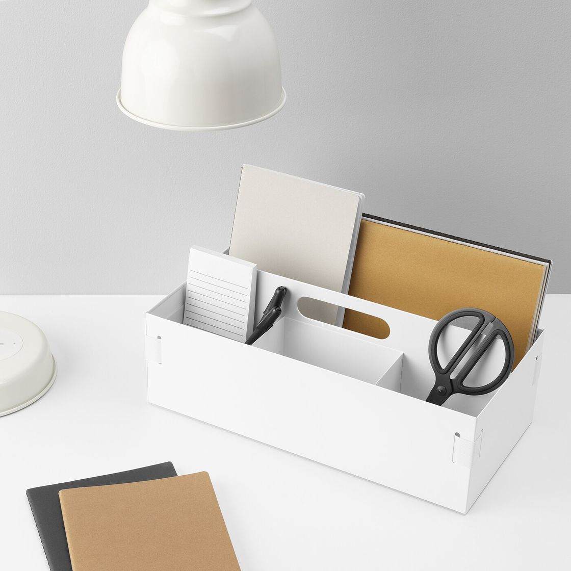 Elemento de la categoría hogar KVISSLE Organizador p/secretária, 18x36x14 cm - IKEA