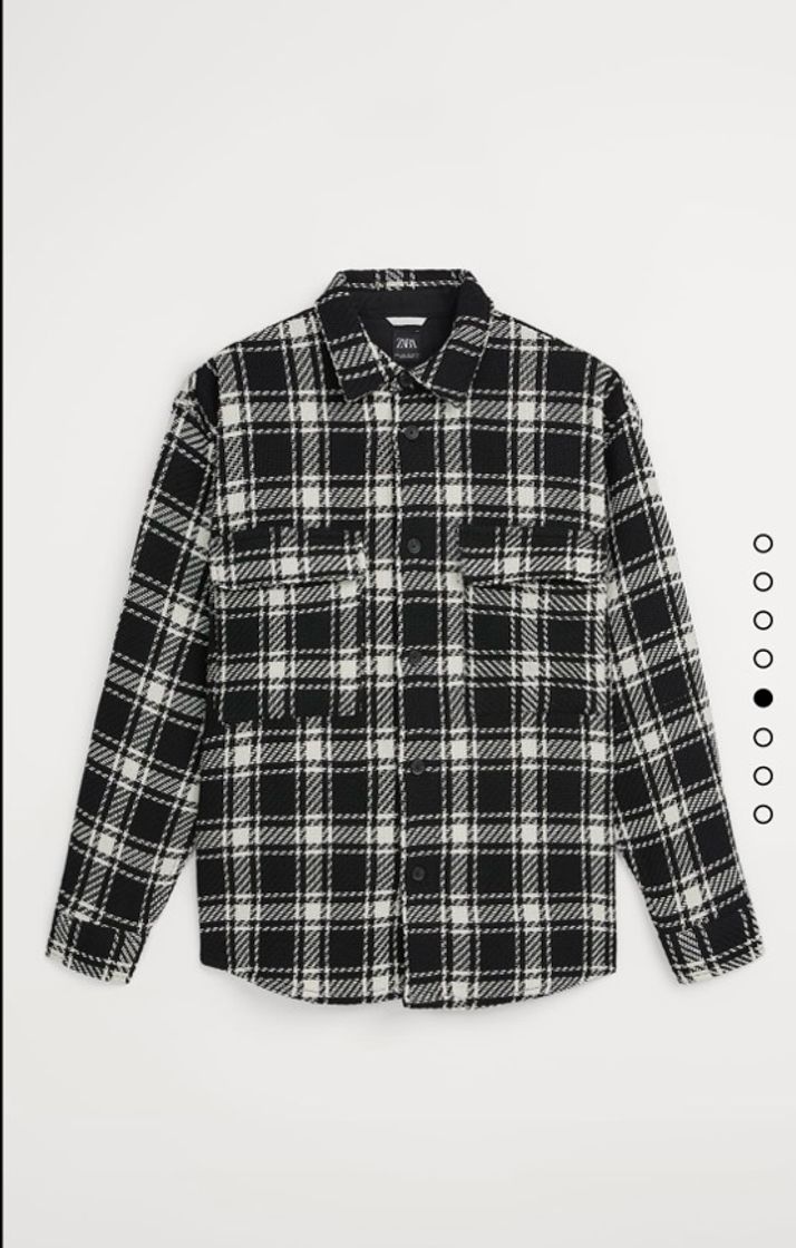 Moda Camisa Larga aos quadrados - Zara