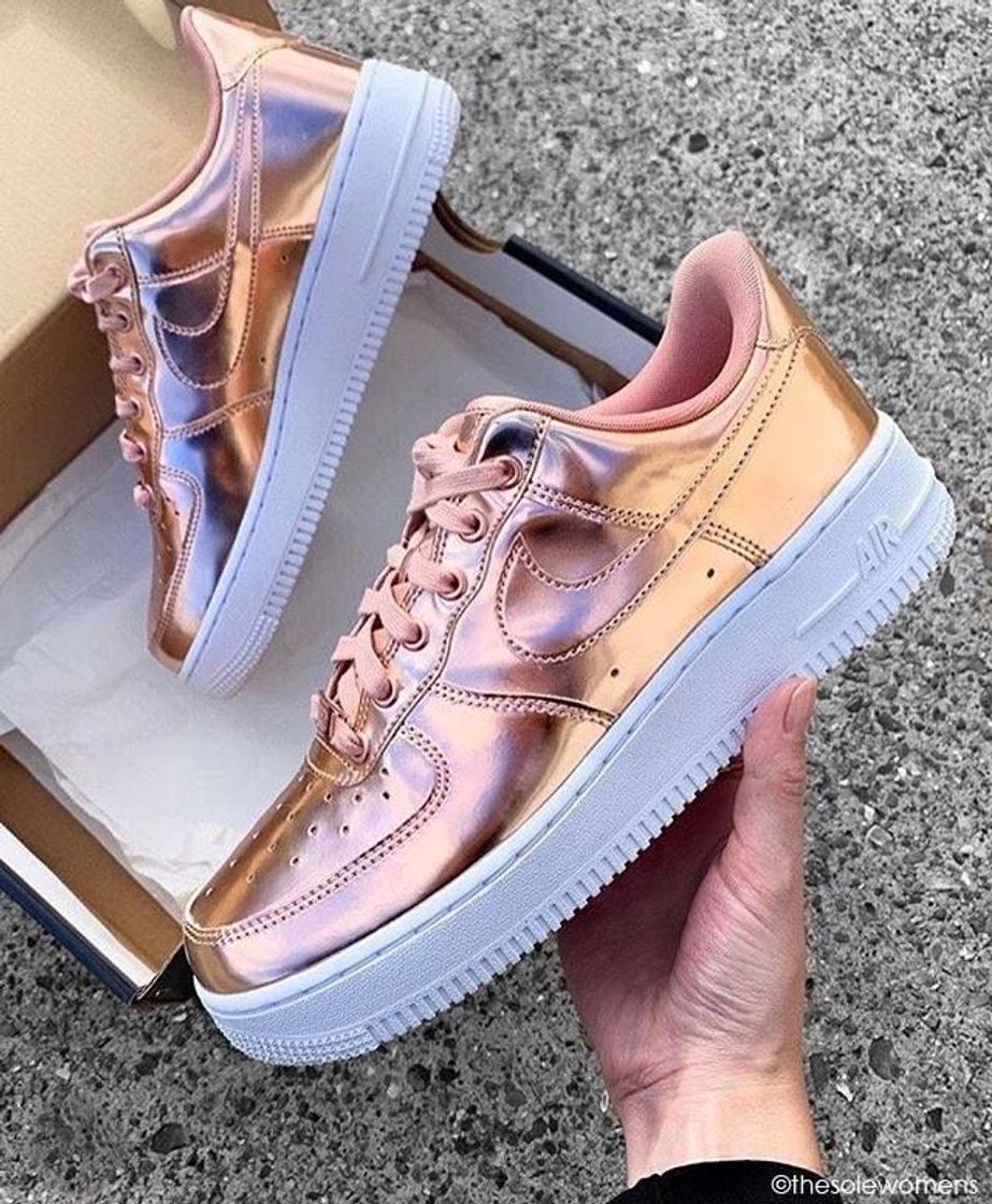 Moda Tênis rose gold