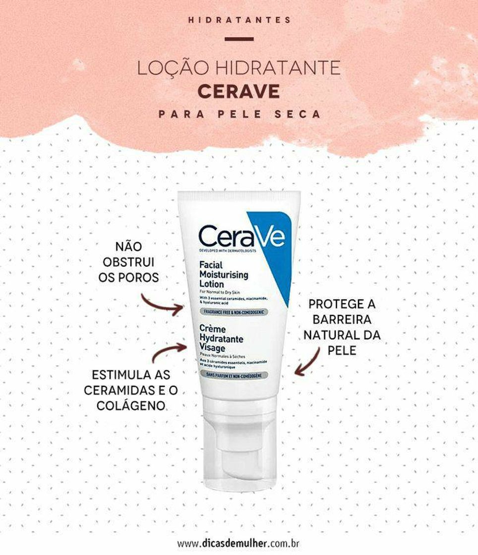 Moda Desenvolvido com dermatologistas, CeraVe Loção Facial Hidrat