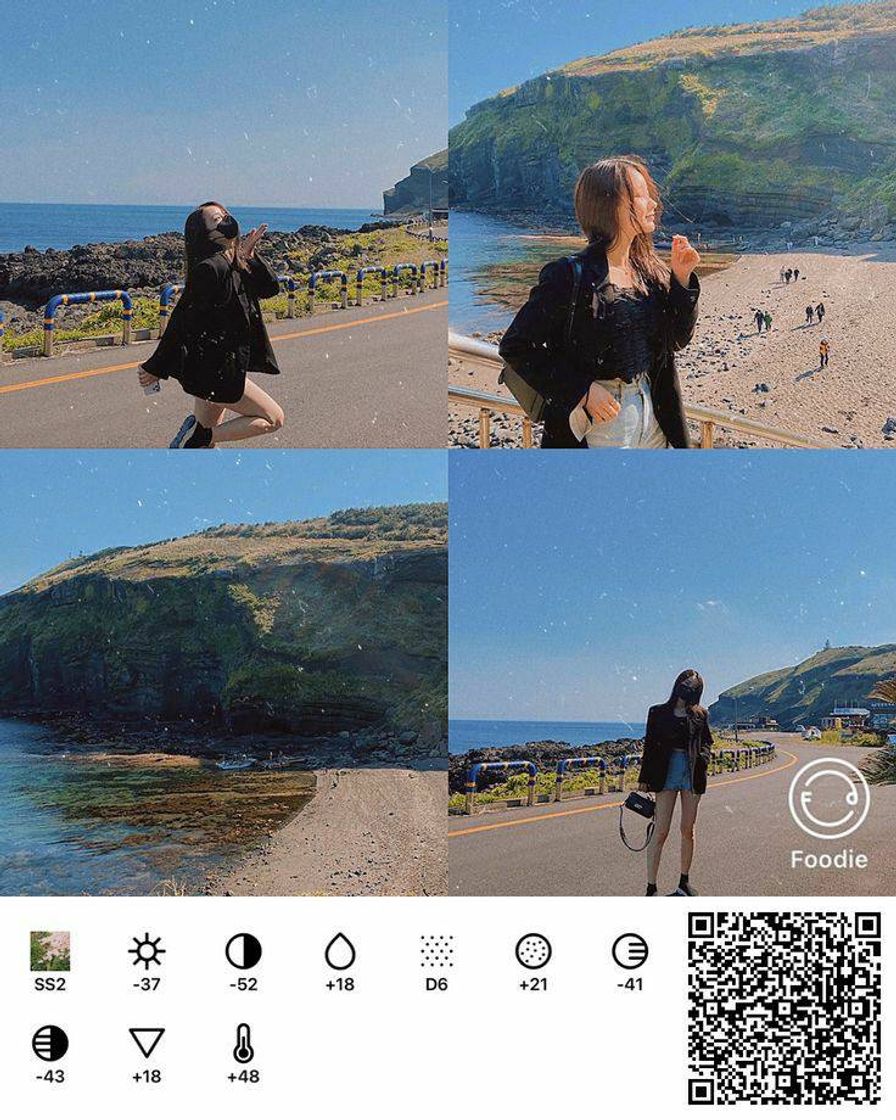 Social Edição de foto no app FOODIE 