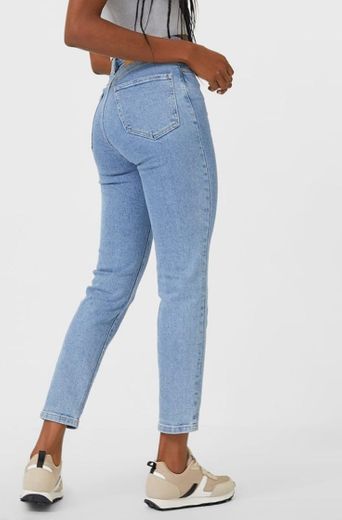 Jeans mom fit slim fit 