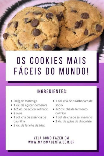 Receita de Biscoito mais fáceis do mundo!