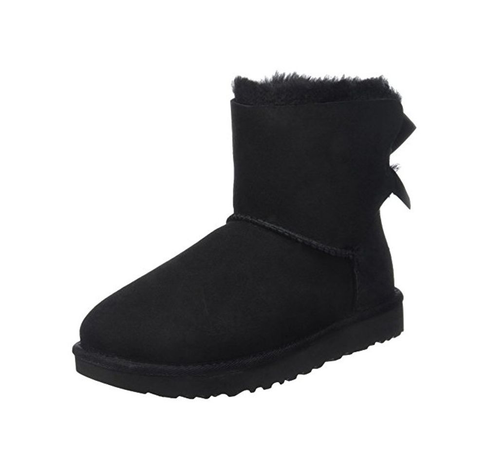 Moda UGG Australia Mini Bailey Bow, Botas para Mujer, Negro