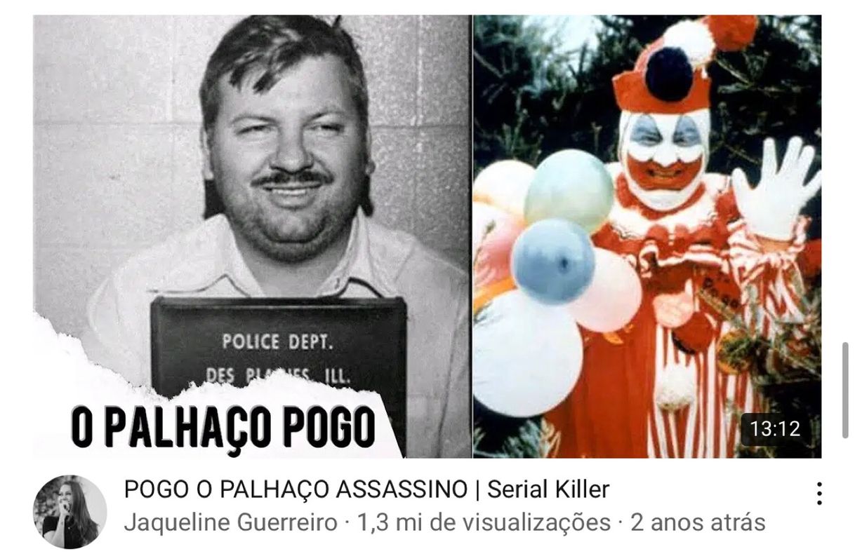 Fashion Palhaço Pogo - serial killer