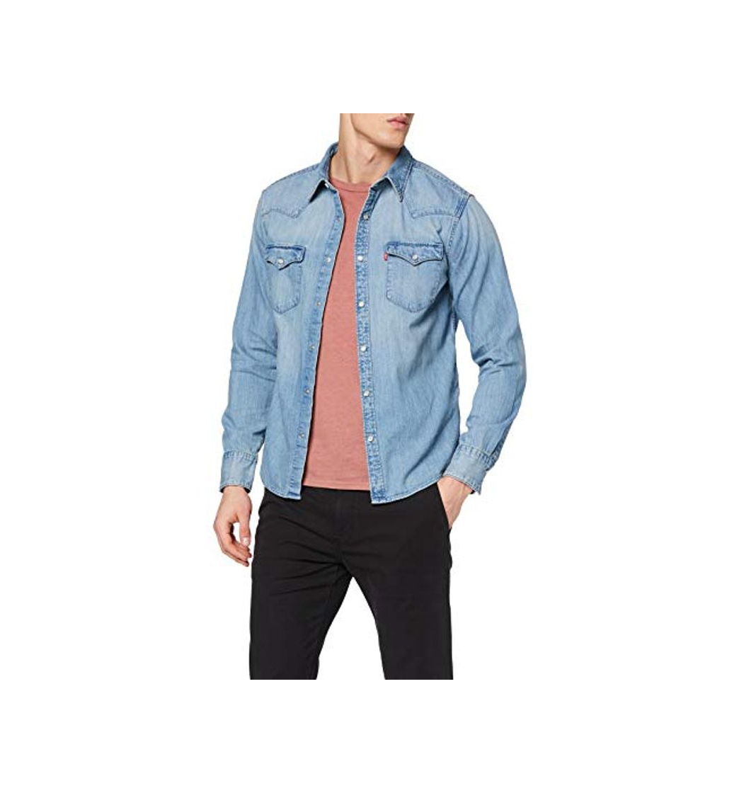 Social Levi's Barstow Western Standard Camisa, Azul